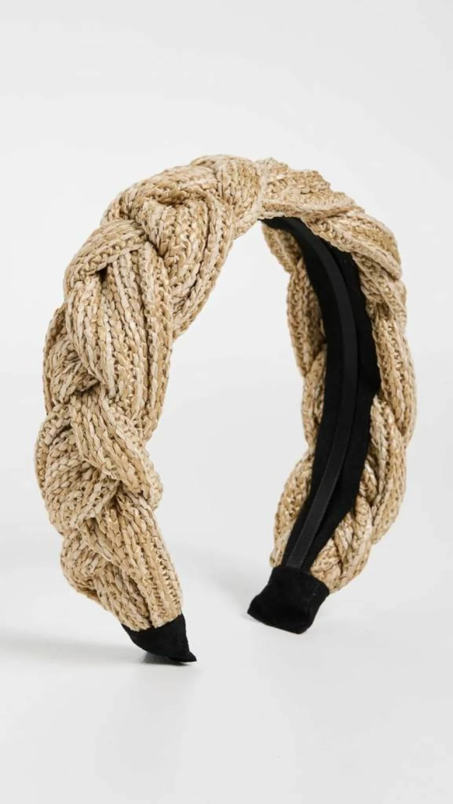 SHASHI Women's Taupe & Tan Costa Headband – Boho Hair Accessory, 1 Count
