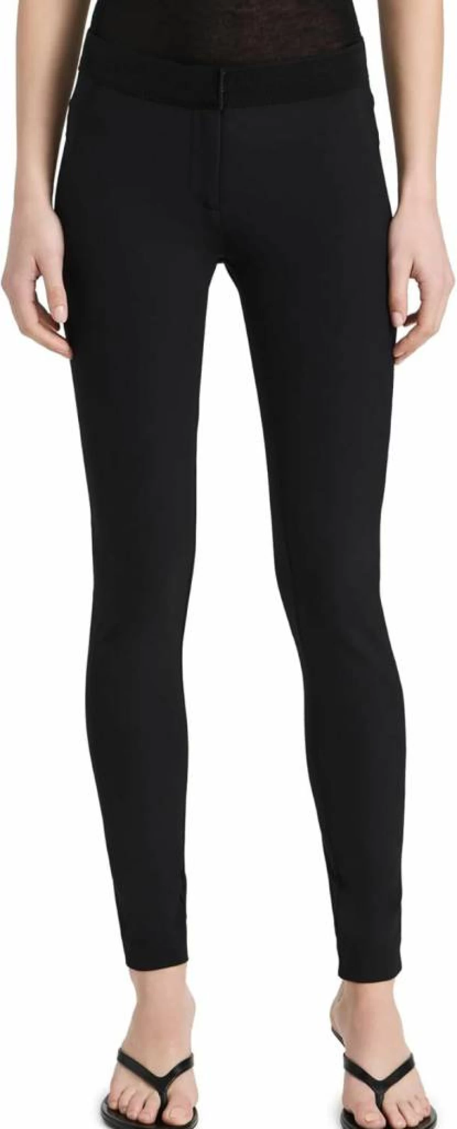 Veronica Beard Women's High-Waisted Black Scuba Leggings for Yoga & Workouts