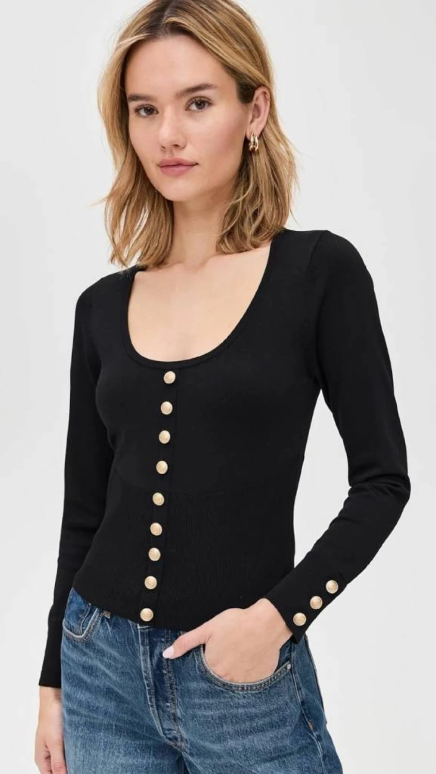 L'AGENCE Women's Lanetta Topigan Blouse | Stylish & Elegant Women's Tops