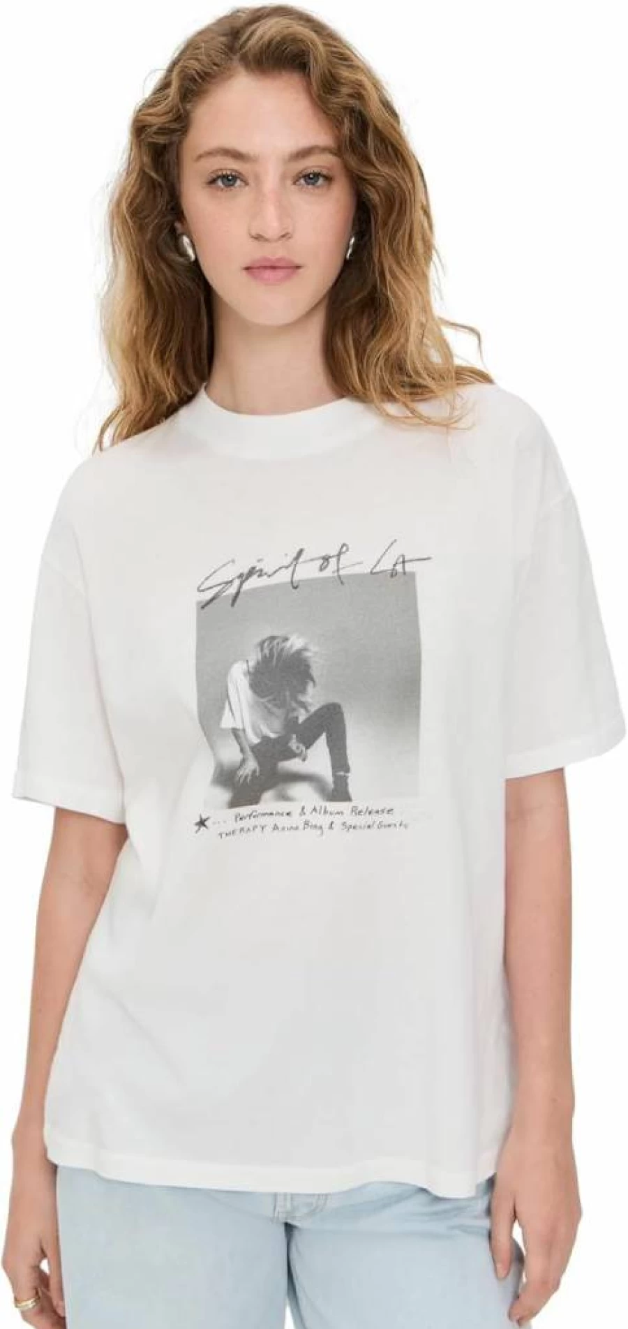 ANINE BING Women's Ashton Tee Spirit - Premium Cotton T-Shirt for Women