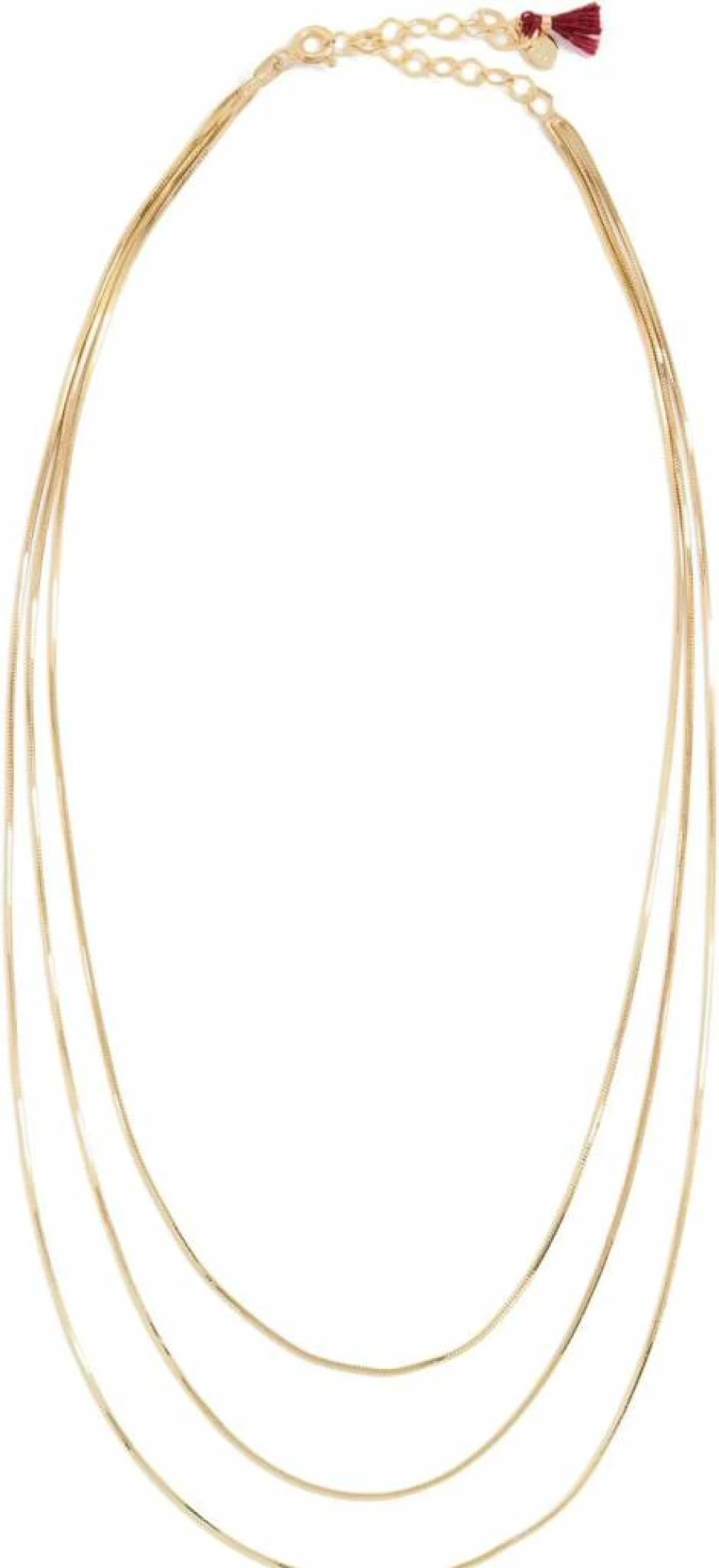 SHASHI Sonara Necklace for Women - Elegant Gold-Tone Layered Chain Jewelry