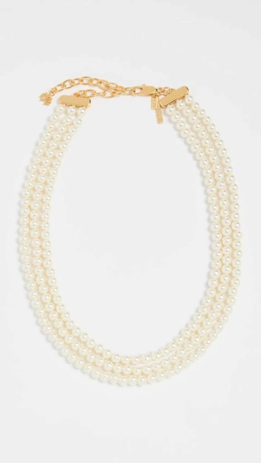 Lele Sadoughi Women's Triple Pearl Strand Necklace - Elegant Pearl Jewelry for Women