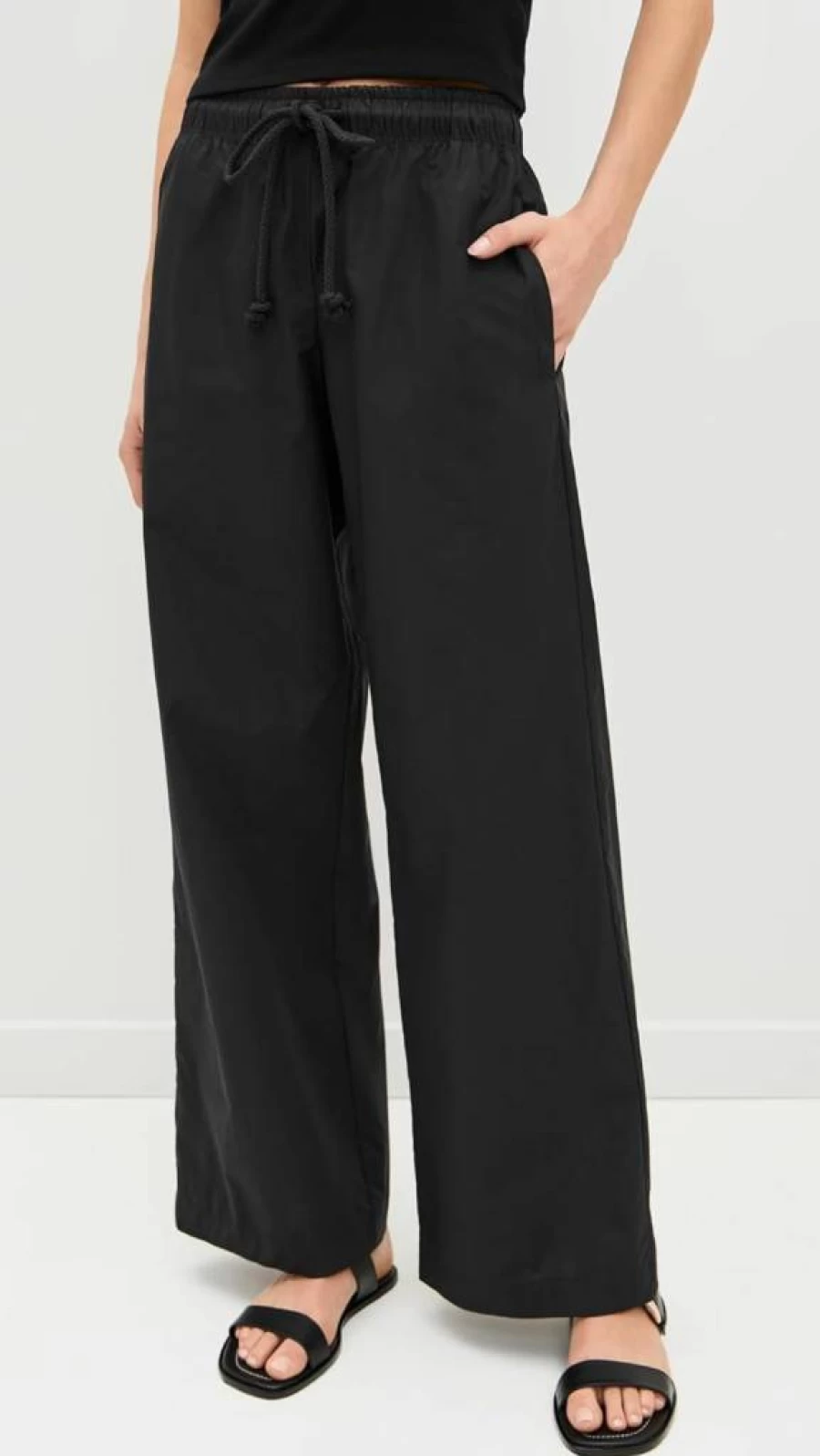 DONNI Women's High-Waisted Pop Pants - Trendy Casual Stretch Comfort Fit Trousers