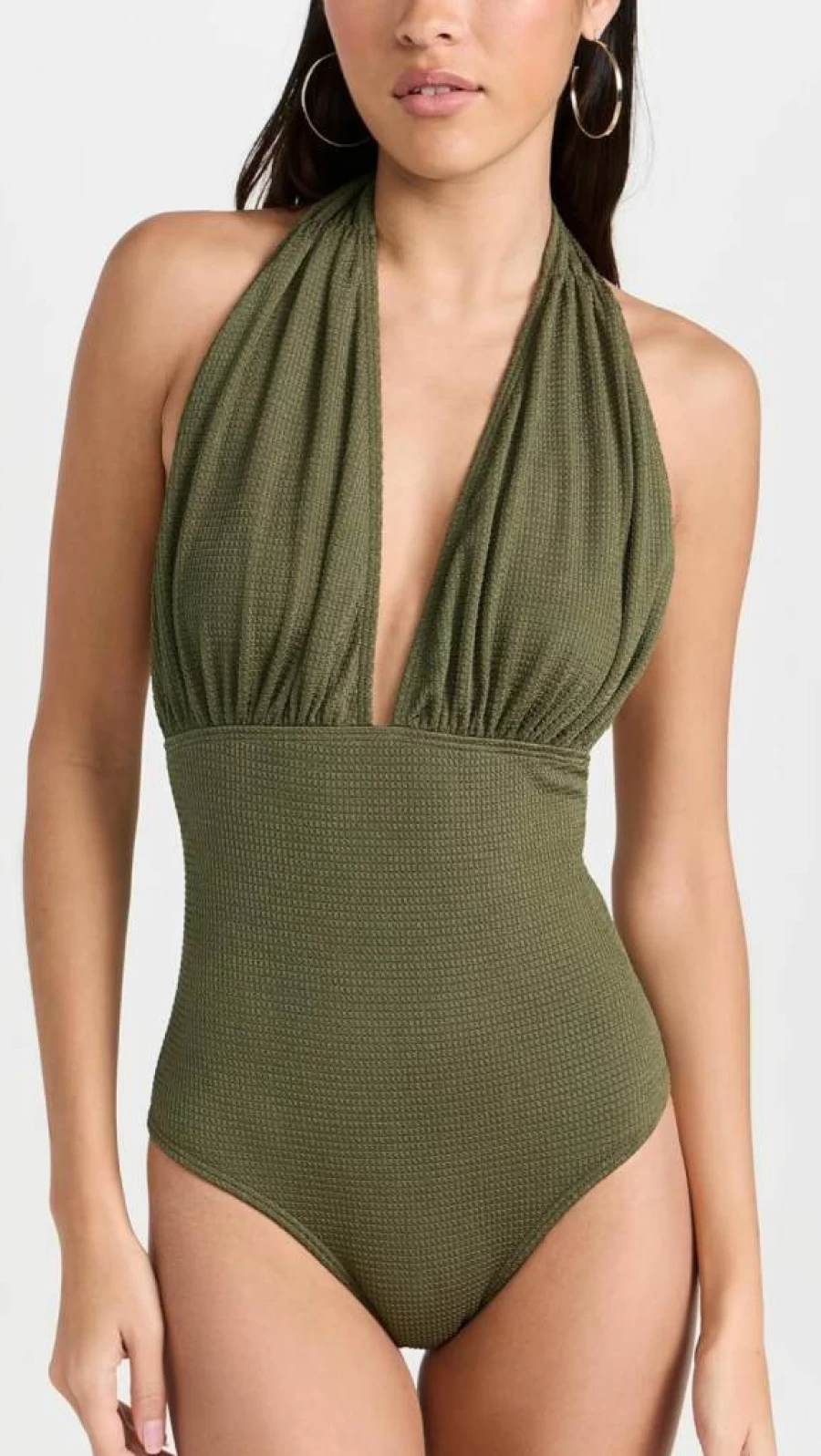 Shoshanna Women's Elegant Halterneck One-Piece Swimsuit | Stylish Summer Beachwear