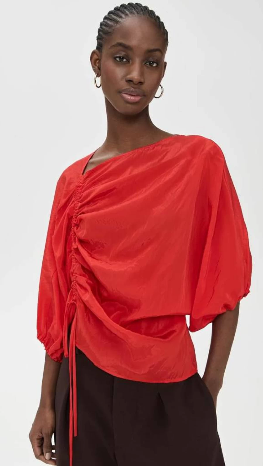 Lee Mathews Women's Kiki Blouse - Elegant Feminine Top for Casual & Dressy Outfits