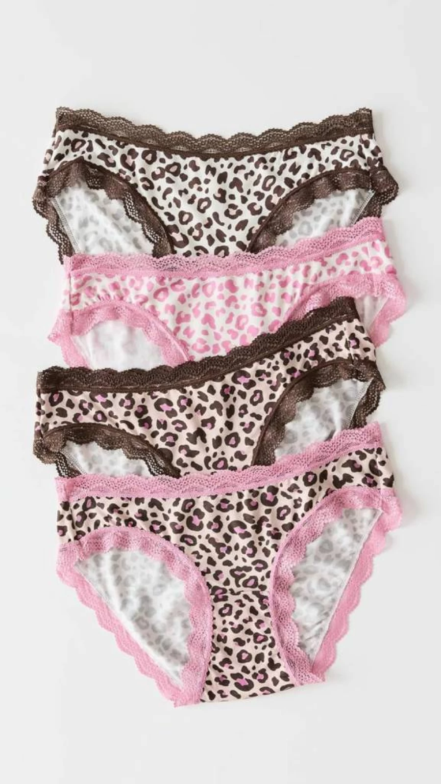 Stripe & Stare Women's 4-Pack Cotton Knickers - Soft Breathable Panties