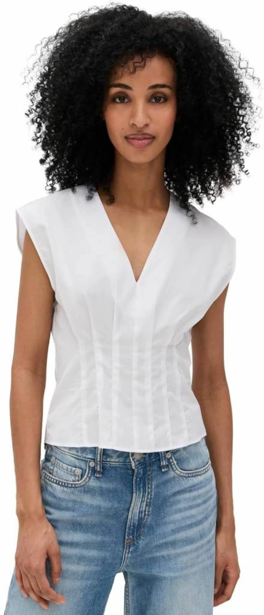 Rag & Bone Women's Ines Short Sleeve Poplin Shirt - Casual Chic Blouse for Women