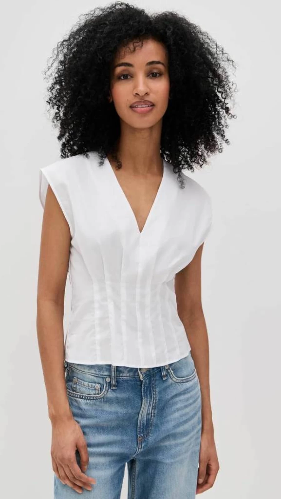 Rag & Bone Women's Ines Short Sleeve Poplin Shirt - Casual Chic Blouse for Women