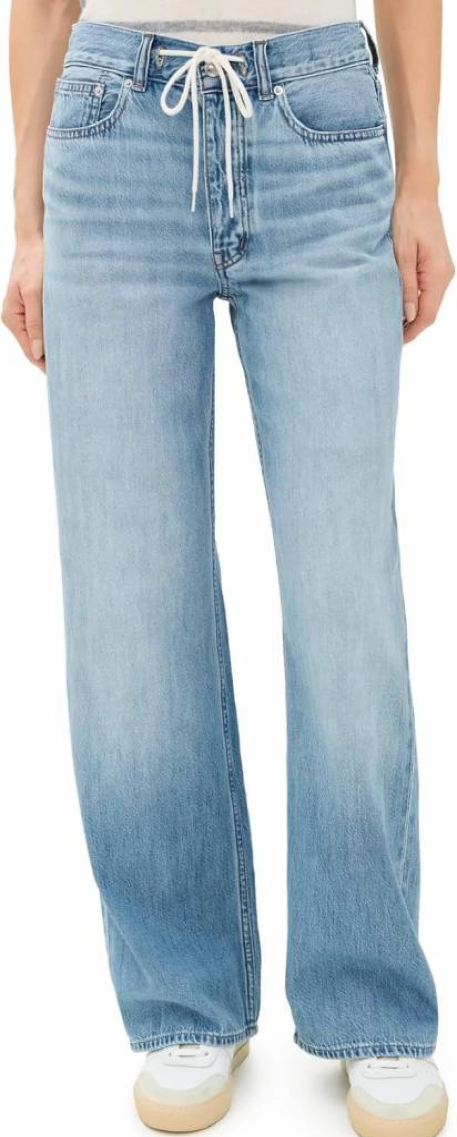 Madewell Women's Vintage Canvas Low-Slung Baggy Jeans - Relaxed Fit High-Waisted Denim Pants