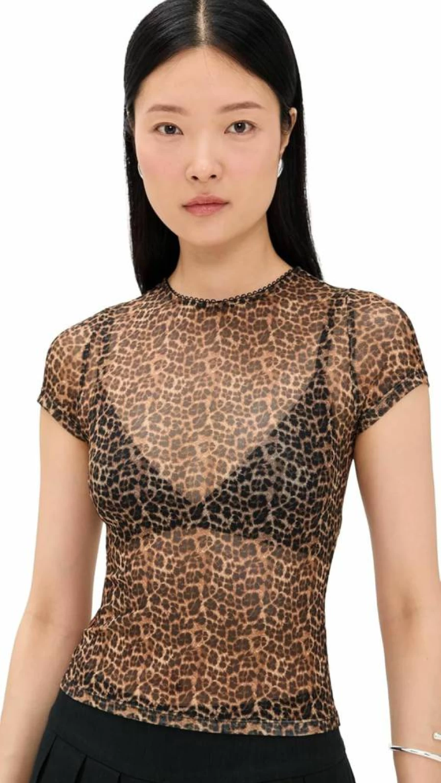 Miaou Women's Vintage Fit Mini Tee - Soft Cotton Short Sleeve T-Shirt