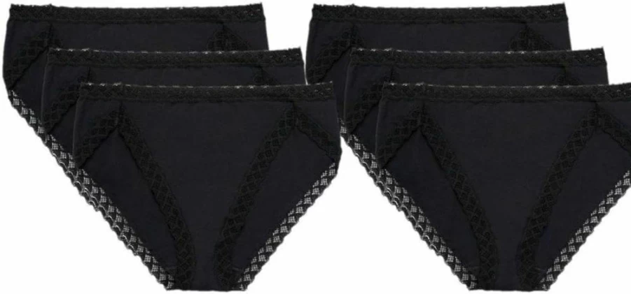 Natori Women's Bliss Perfection French Cut Panties 6-Pack | Soft Comfort Underwear | Multipack Briefs