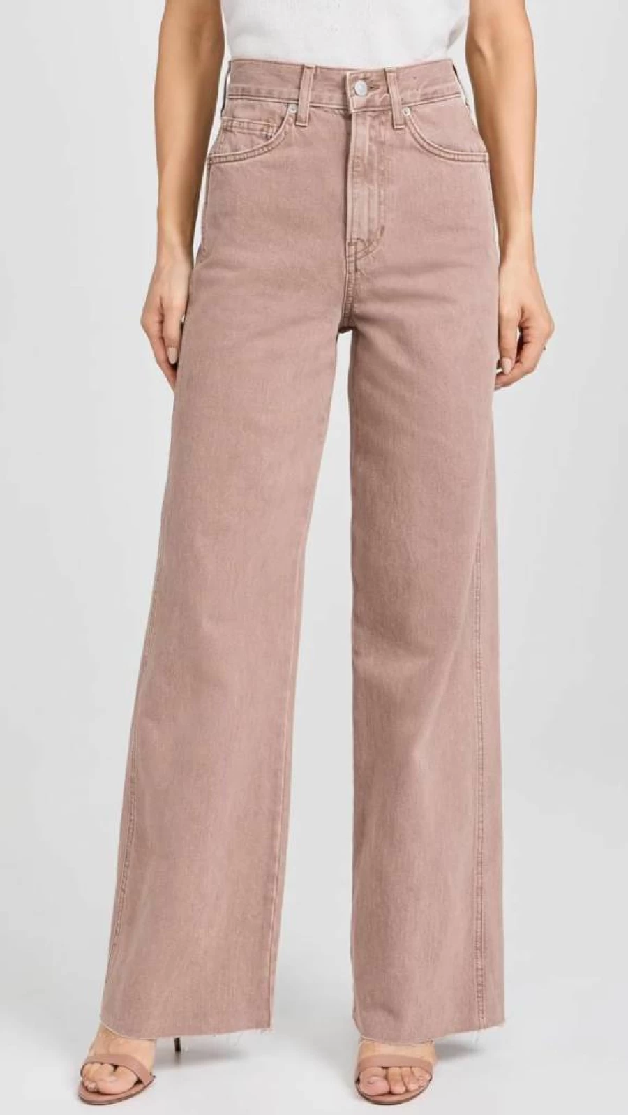 Veronica Beard Women's Taylor High Rise Wide Leg Jeans - Classic Blue Denim Pants for Women