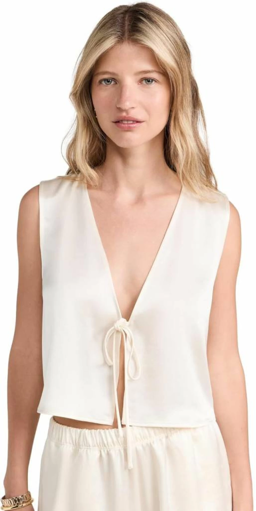 Leset Women's Barb Tie-Front Top - Stylish Casual Blouse for Women