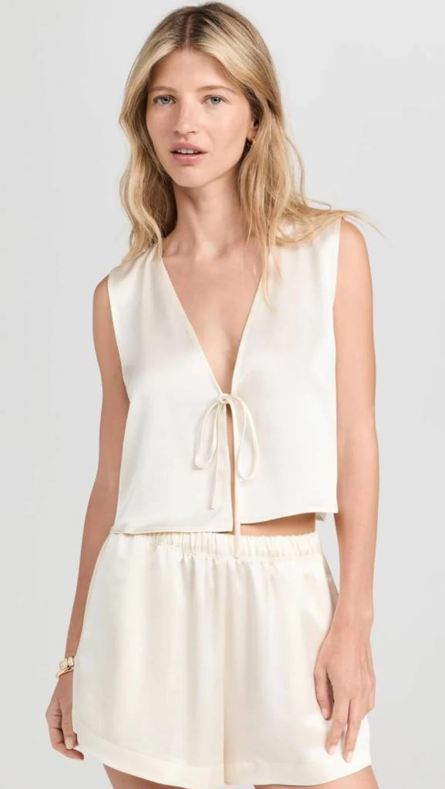 Leset Women's Barb Tie-Front Top - Stylish Casual Blouse for Women