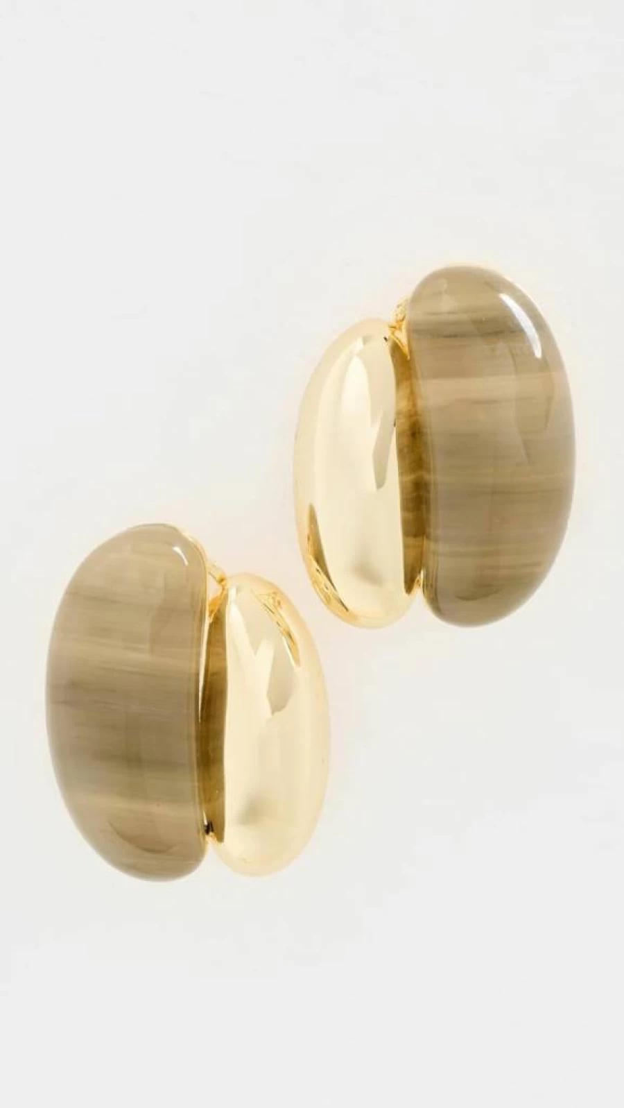 SHASHI Women's Una Hoop Earrings - Sterling Silver Gold Plated Dangle Earrings for Women