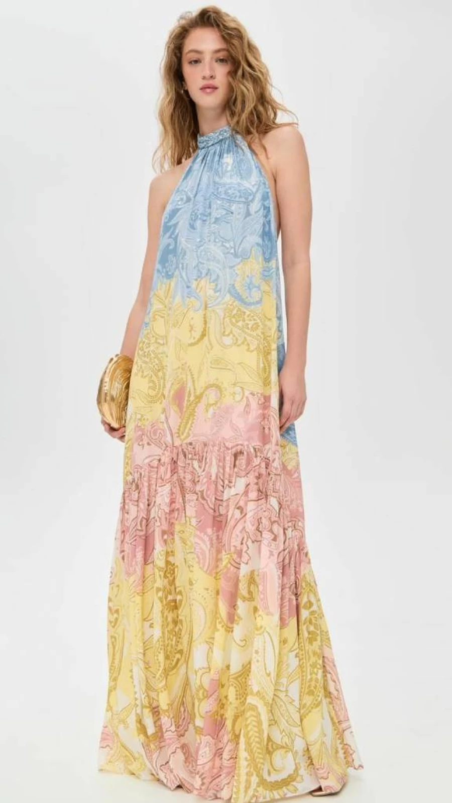 Hemant and Nandita Women's Elegant Long Dress - Stylish and Comfortable Formal Wear