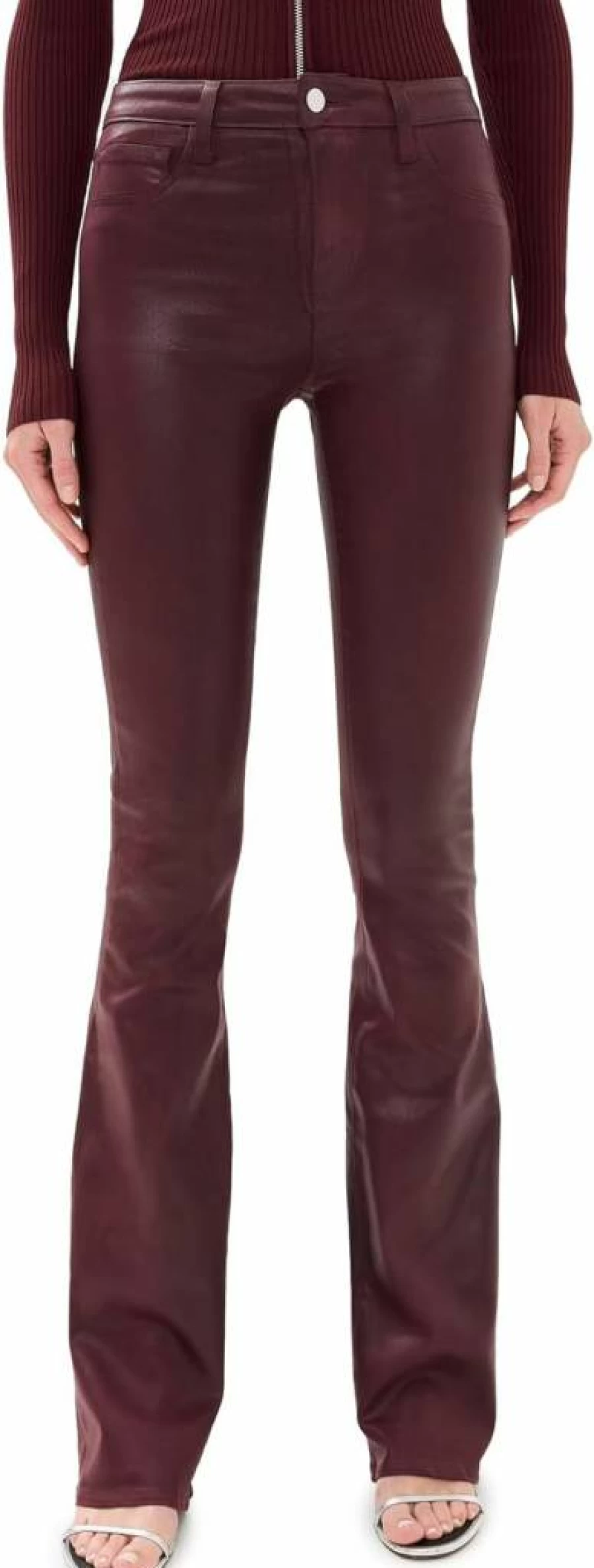 L'AGENCE Women's Marty High-Rise Flare Jeans - Stretch Denim Bootcut Pants for Women