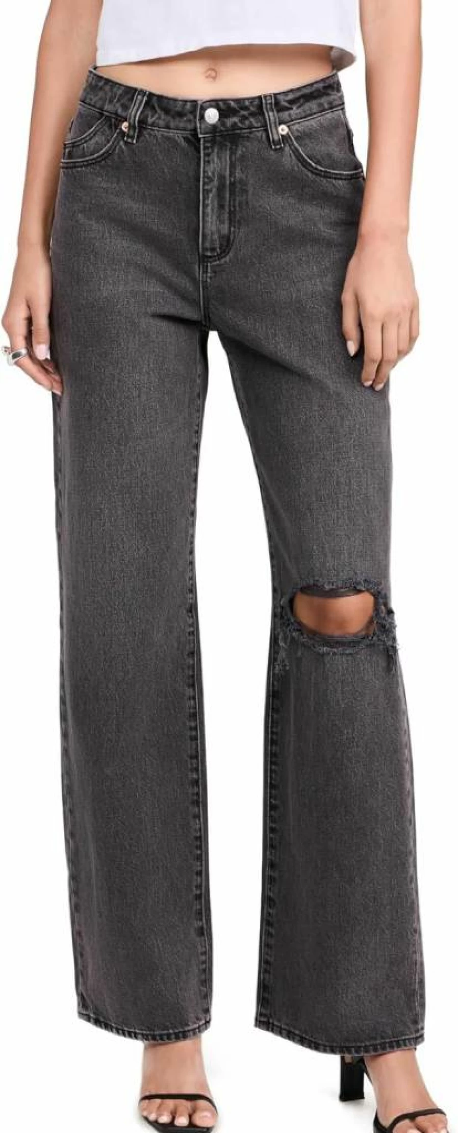Rolla's Kate Women's High-Rise Baggy Jeans - Vintage Distressed Denim Pants for Casual Outfits