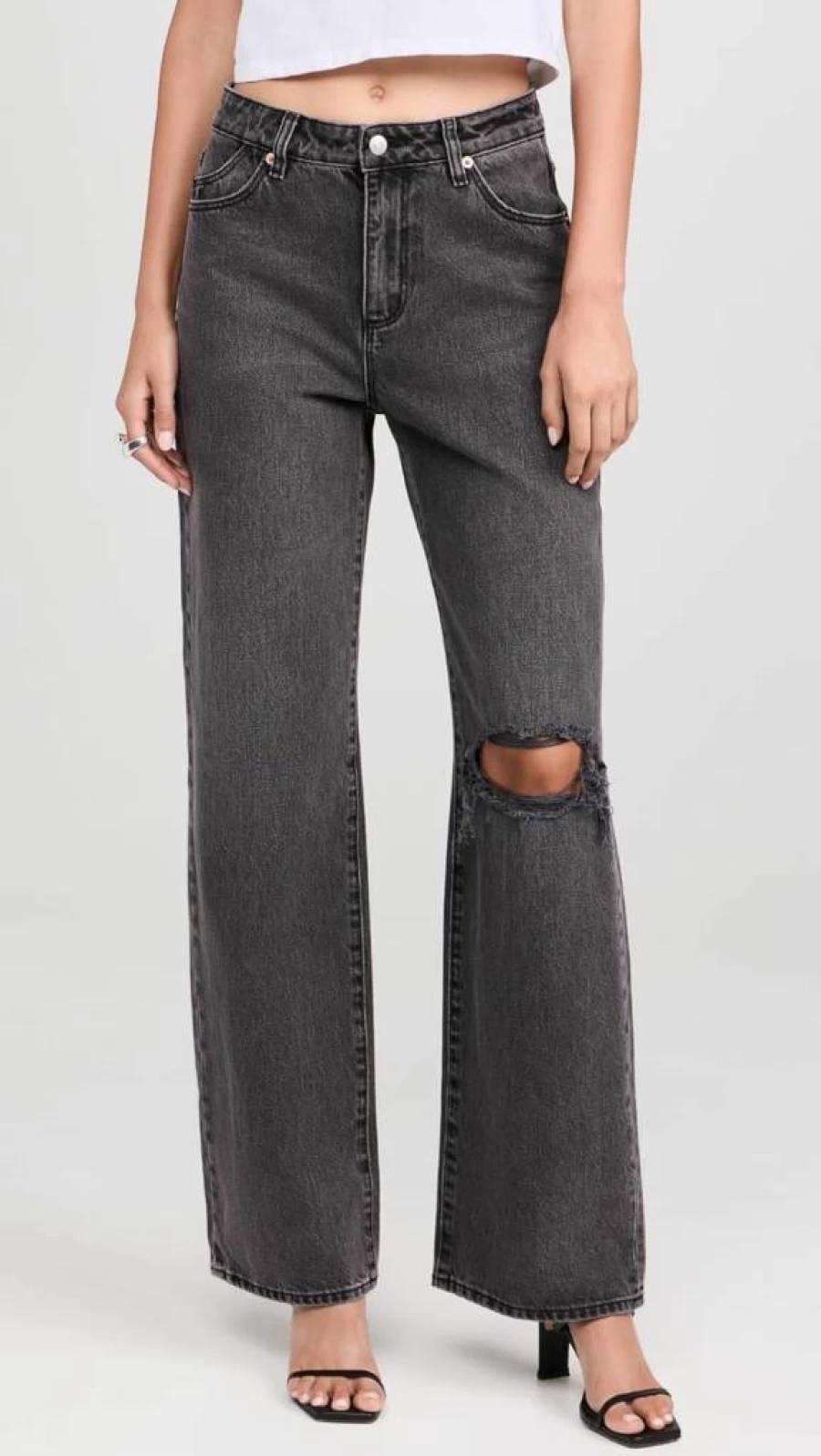 Rolla's Kate Women's High-Rise Baggy Jeans - Vintage Distressed Denim Pants for Casual Outfits
