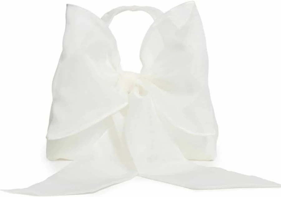 Loeffler Randall Women's Sheer Bow Clutch - Elegant Transparent Handbag for Women