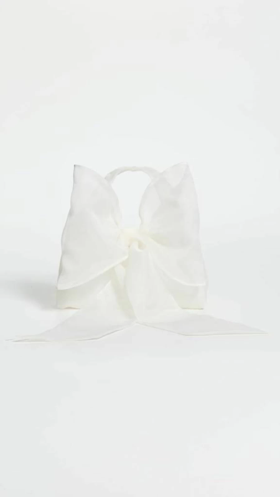 Loeffler Randall Women's Sheer Bow Clutch - Elegant Transparent Handbag for Women