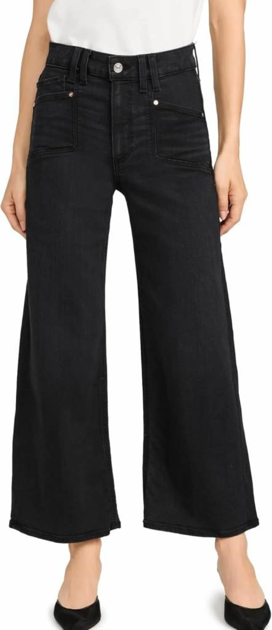 PAIGE Women's Anessa High-Rise Skinny Jeans with Set-In Pockets - Classic Blue Denim