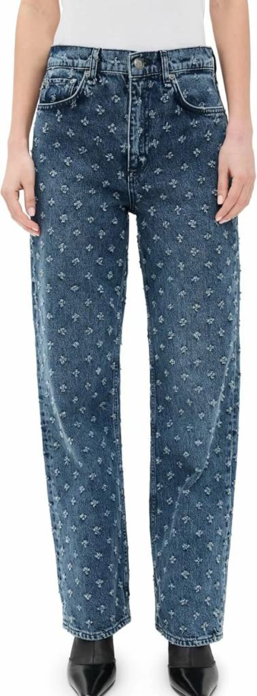 Rag & Bone Women's Shea High-Rise Relaxed Straight Leg Ankle Jeans