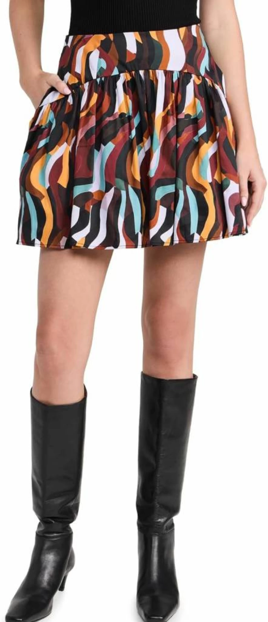 Chloe Kristyn Women's Estelle Mini Skirt - Stylish High Waist Denim Skirt for Women