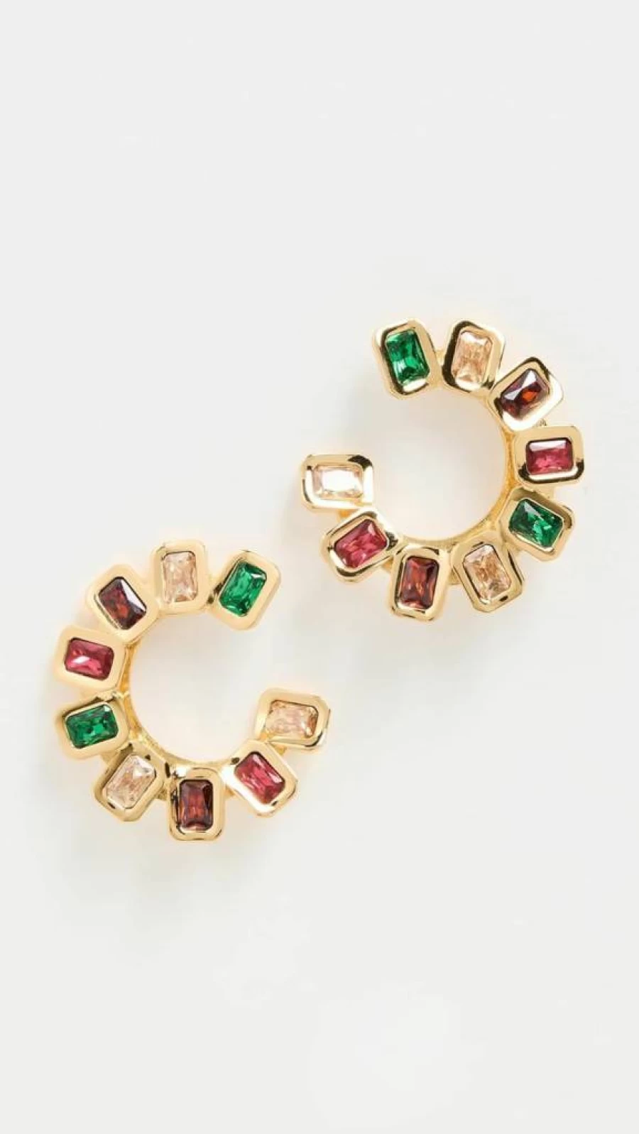 Lele Sadoughi Women's Spiral Gemstone Earrings – Elegant Dangle Earrings for Women
