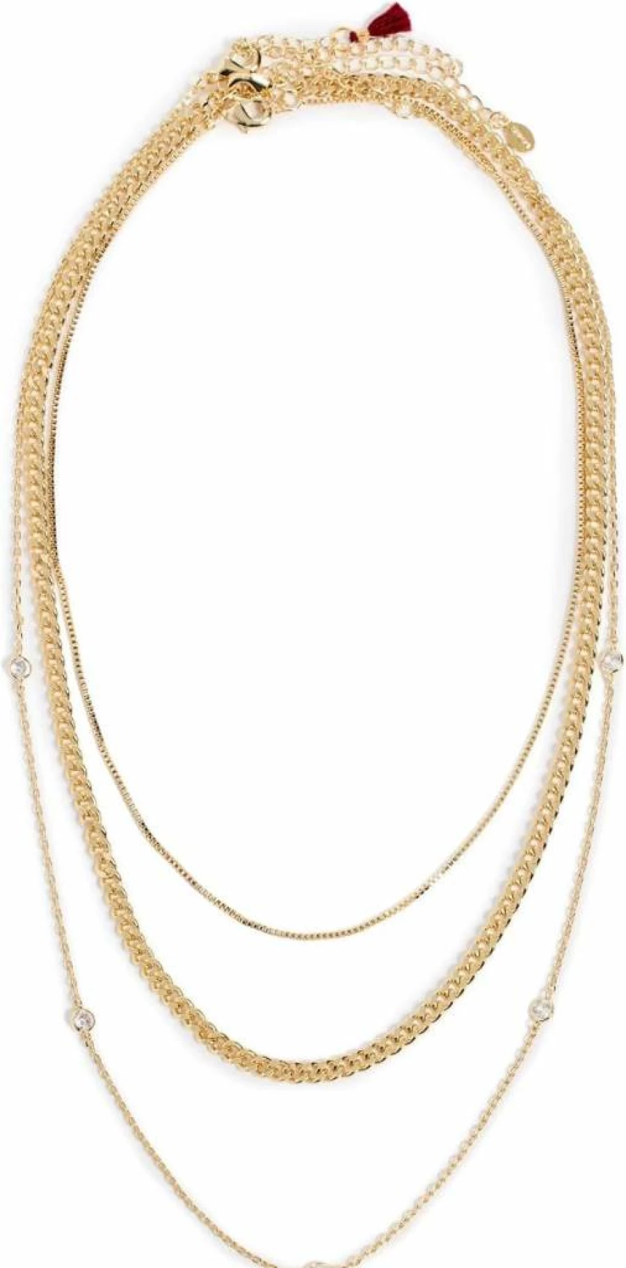 SHASHI Emily Layered Necklace for Women - Elegant Layered Chain Jewelry