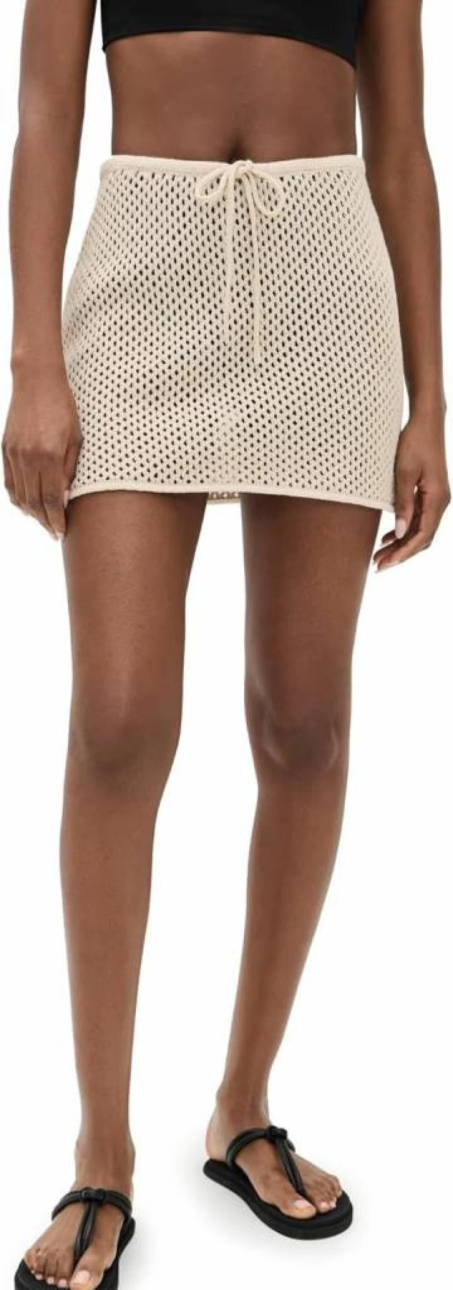 Onia Women's Crochet Knit Mini Skirt - Boho Chic Summer Short Skirt