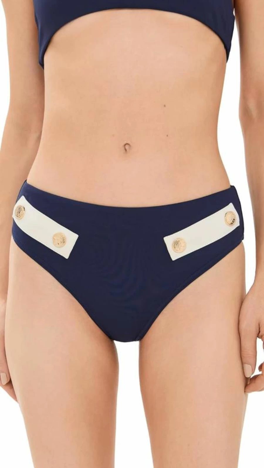Caroline Constas Women's Alva High-Waisted Bikini Bottoms - Swimwear Beach Vacation Essentials