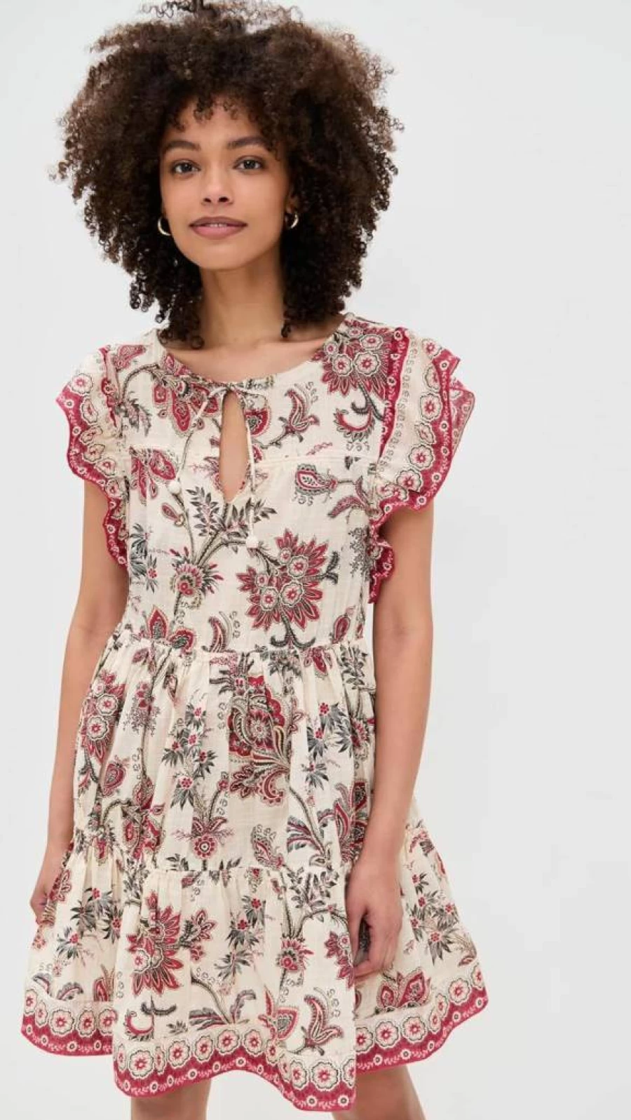 Sea Women's Cassandra Floral Print Tunic Dress - Summer Boho Beach Cover Up