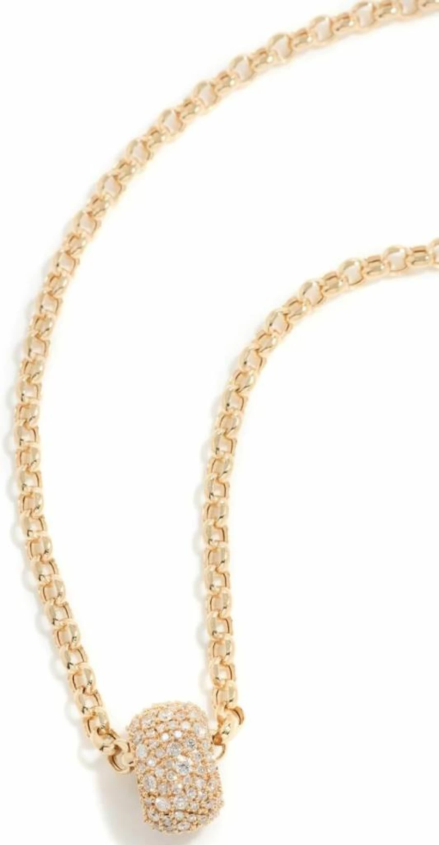 Adina Reyter 14K Gold Rolo Bead Necklace for Women - Shine Bright Big Bead Chain