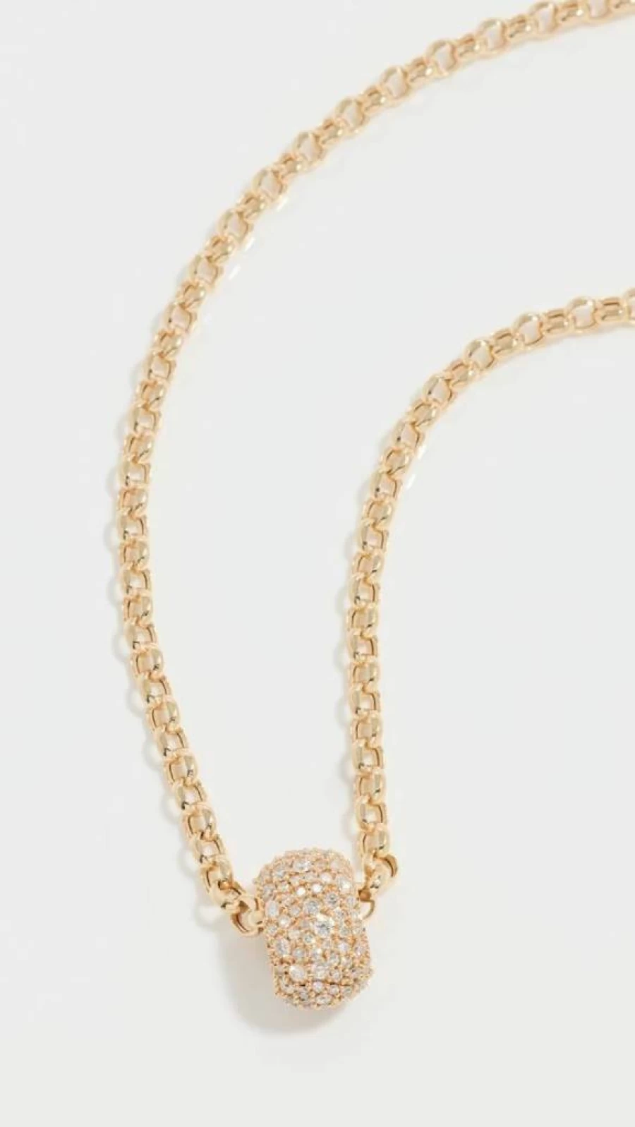 Adina Reyter 14K Gold Rolo Bead Necklace for Women - Shine Bright Big Bead Chain