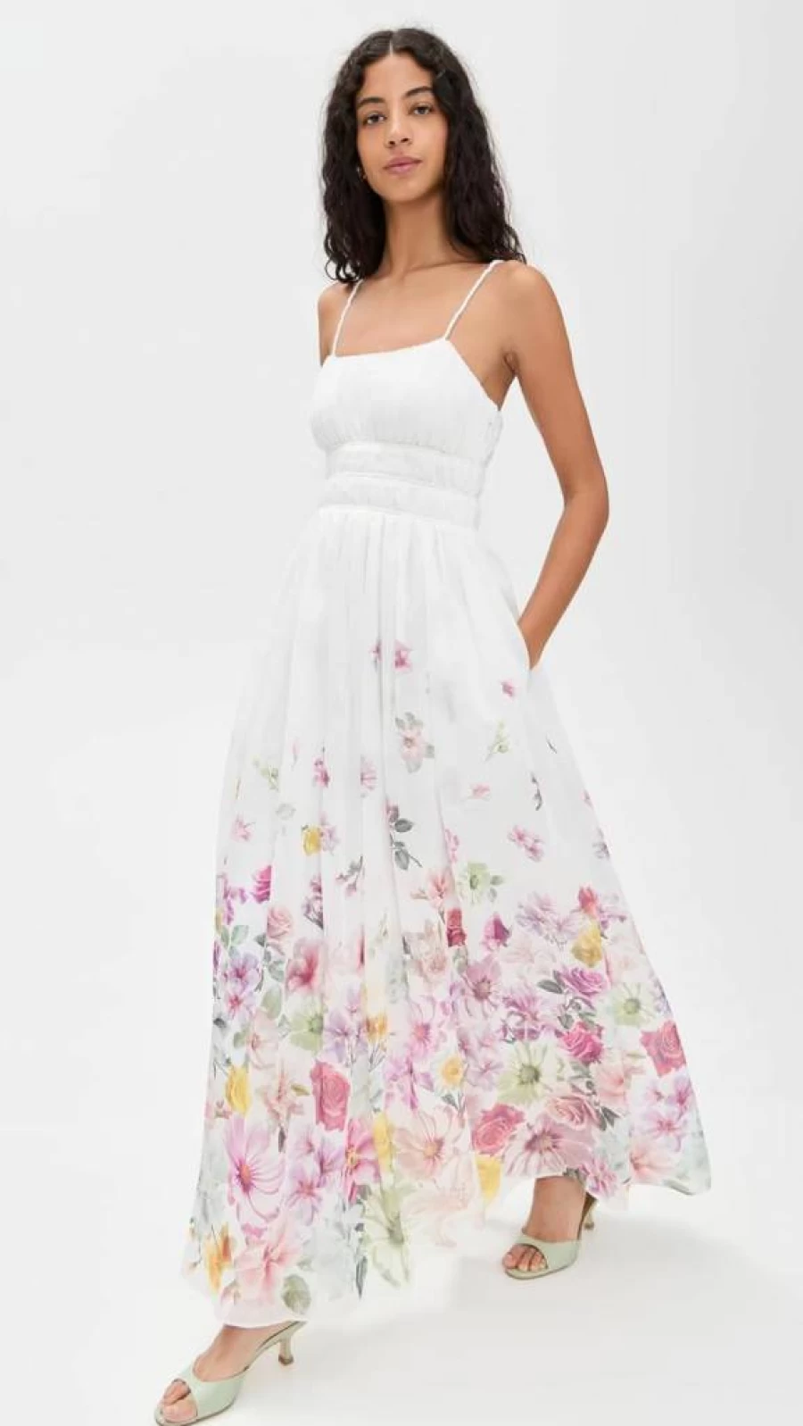 Aje Women's Fleur Maxi Dress - Floral Summer Long Boho Chic Dress