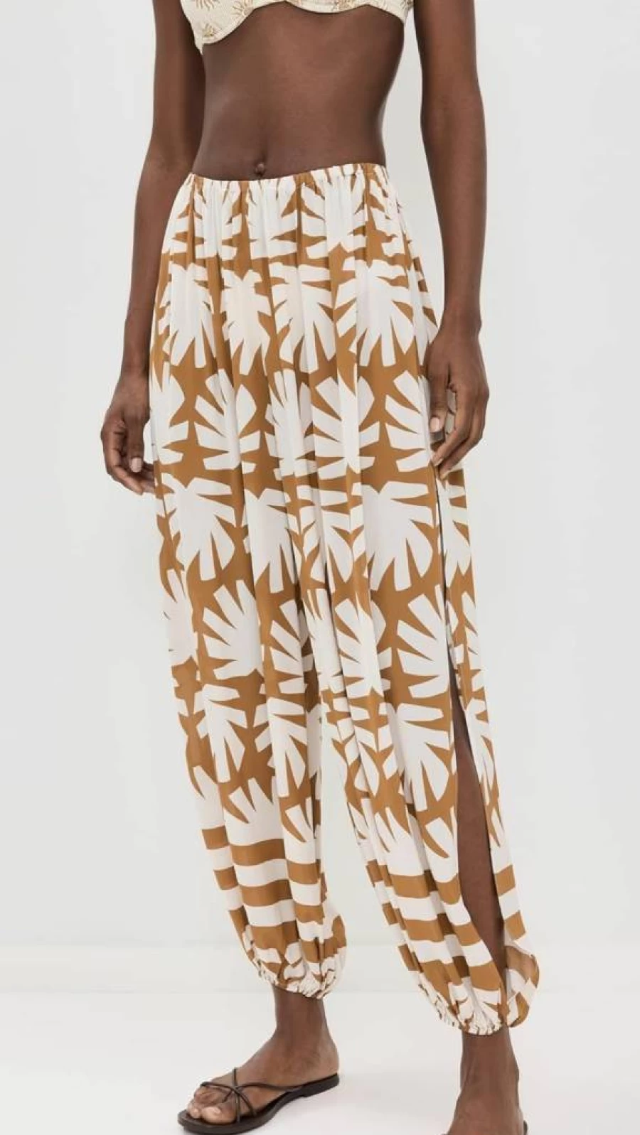 Solid & Striped Women's Lacy High-Waisted Striped Pants - Elegant & Comfortable Lounge Trousers