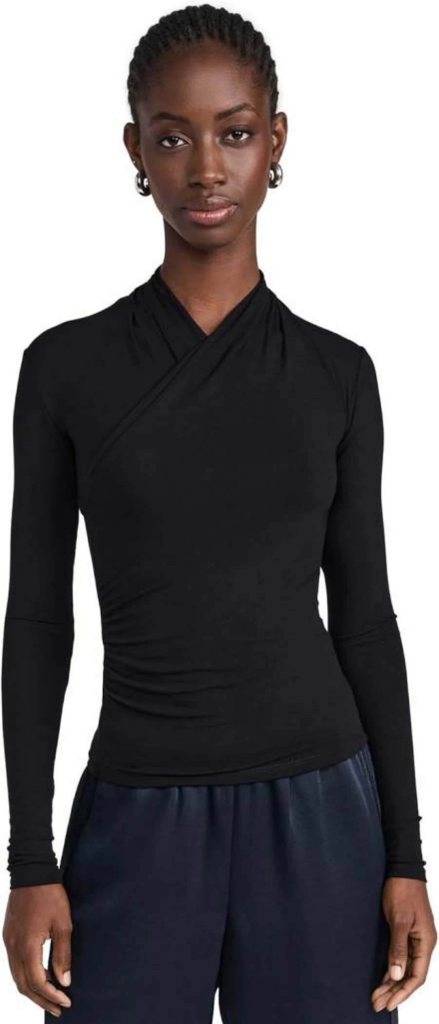 Vince Women's Classic Wrap Top - Elegant Fixed Design for Stylish Outfits