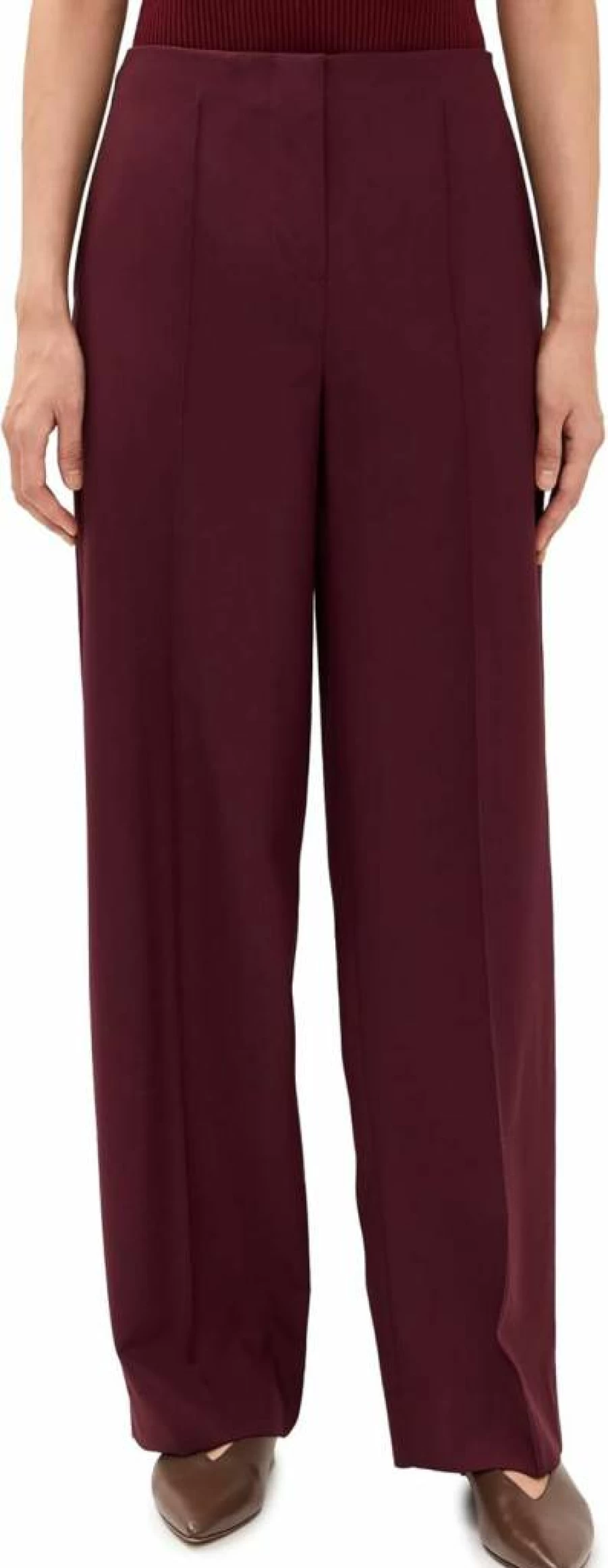 FAITHFULL THE BRAND Women's Emilie High-Waisted Linen Trousers - Boho Chic Wide Leg Pants for Summer