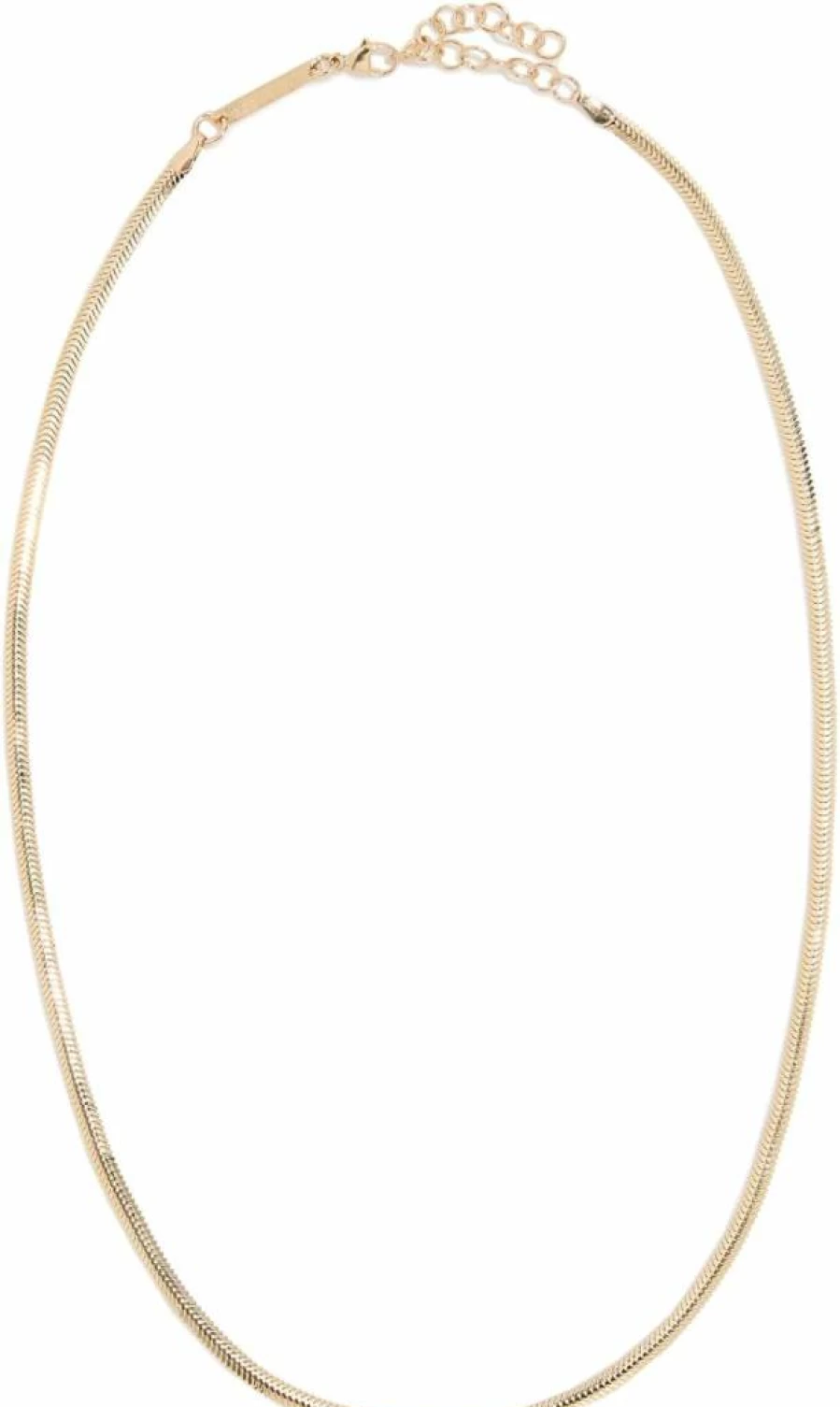 ZOE CHICCO 14K Gold Minimalist Oval Snake Pendant Necklace for Women