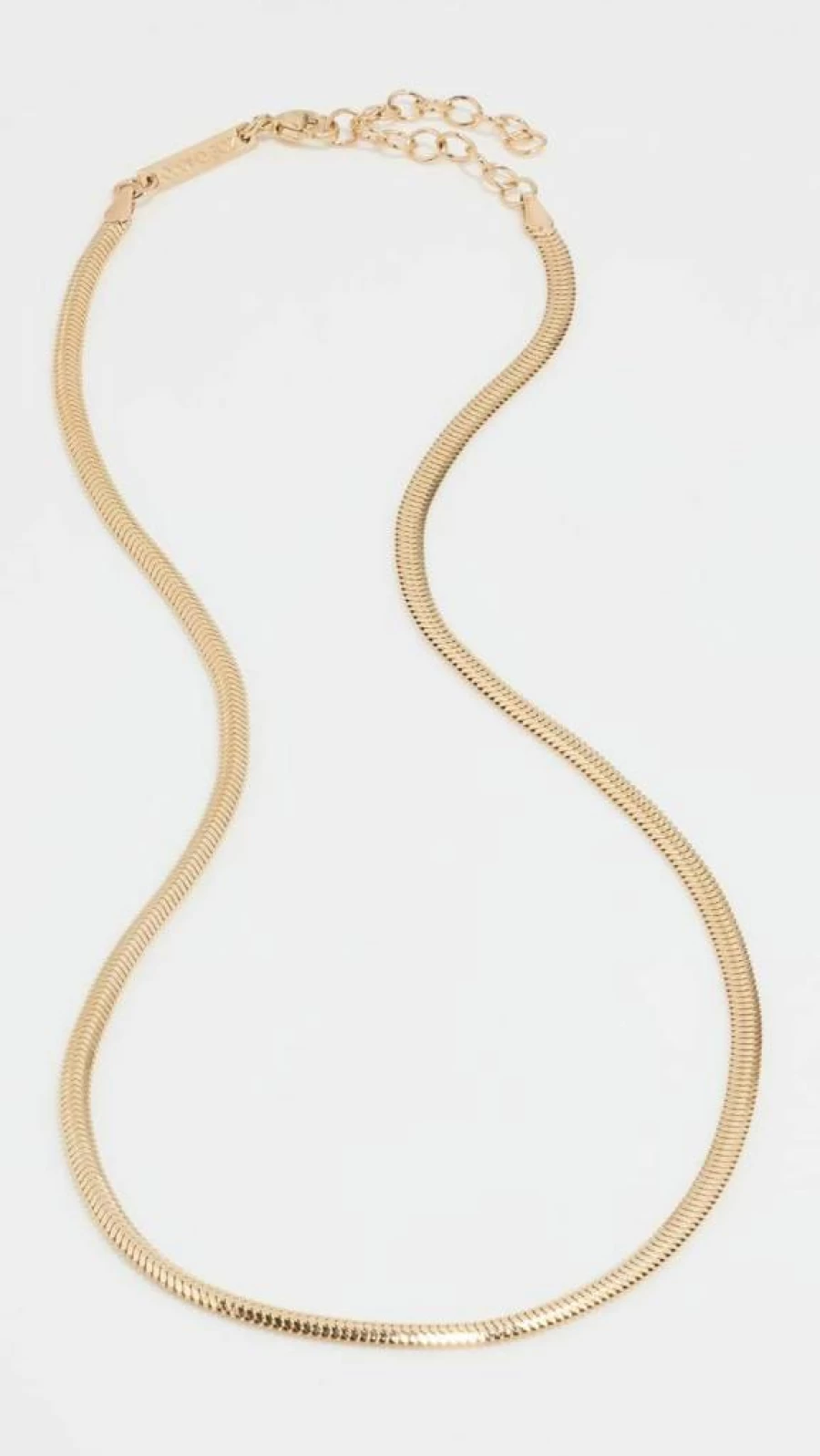 ZOE CHICCO 14K Gold Minimalist Oval Snake Pendant Necklace for Women