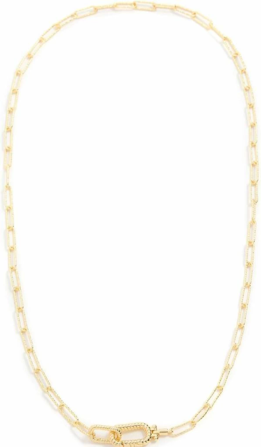 Gorjana Women's Delicate Crew Link Chain Necklace - Gold & Silver Layering Necklace for Everyday Wear