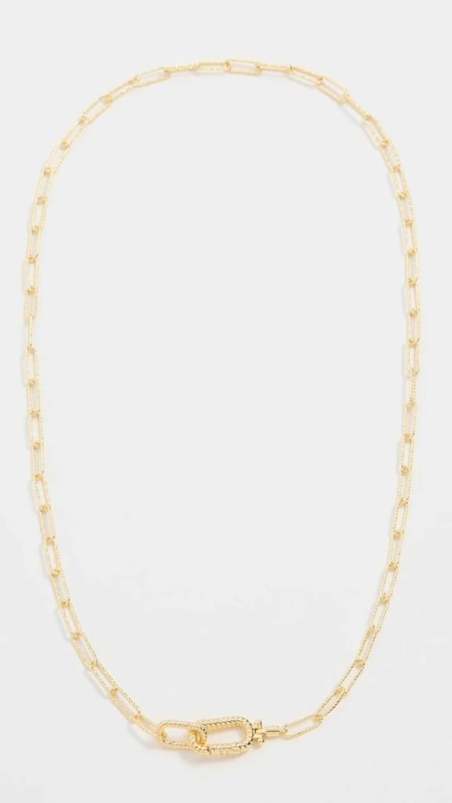 Gorjana Women's Delicate Crew Link Chain Necklace - Gold & Silver Layering Necklace for Everyday Wear