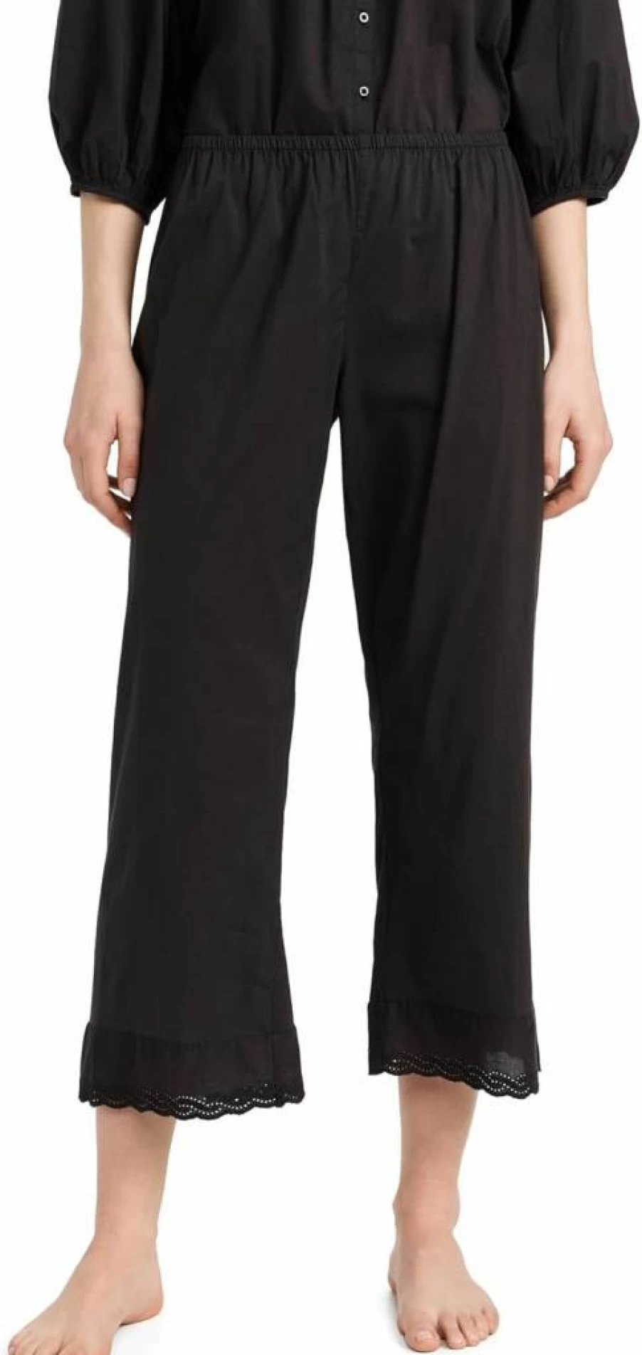 THE GREAT Women's Eyelet Sleep Pants - Comfortable & Easy Lounge Wear