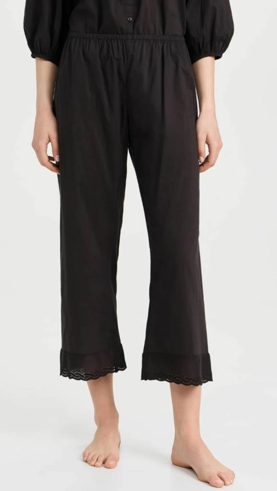 THE GREAT Women's Eyelet Sleep Pants - Comfortable & Easy Lounge Wear