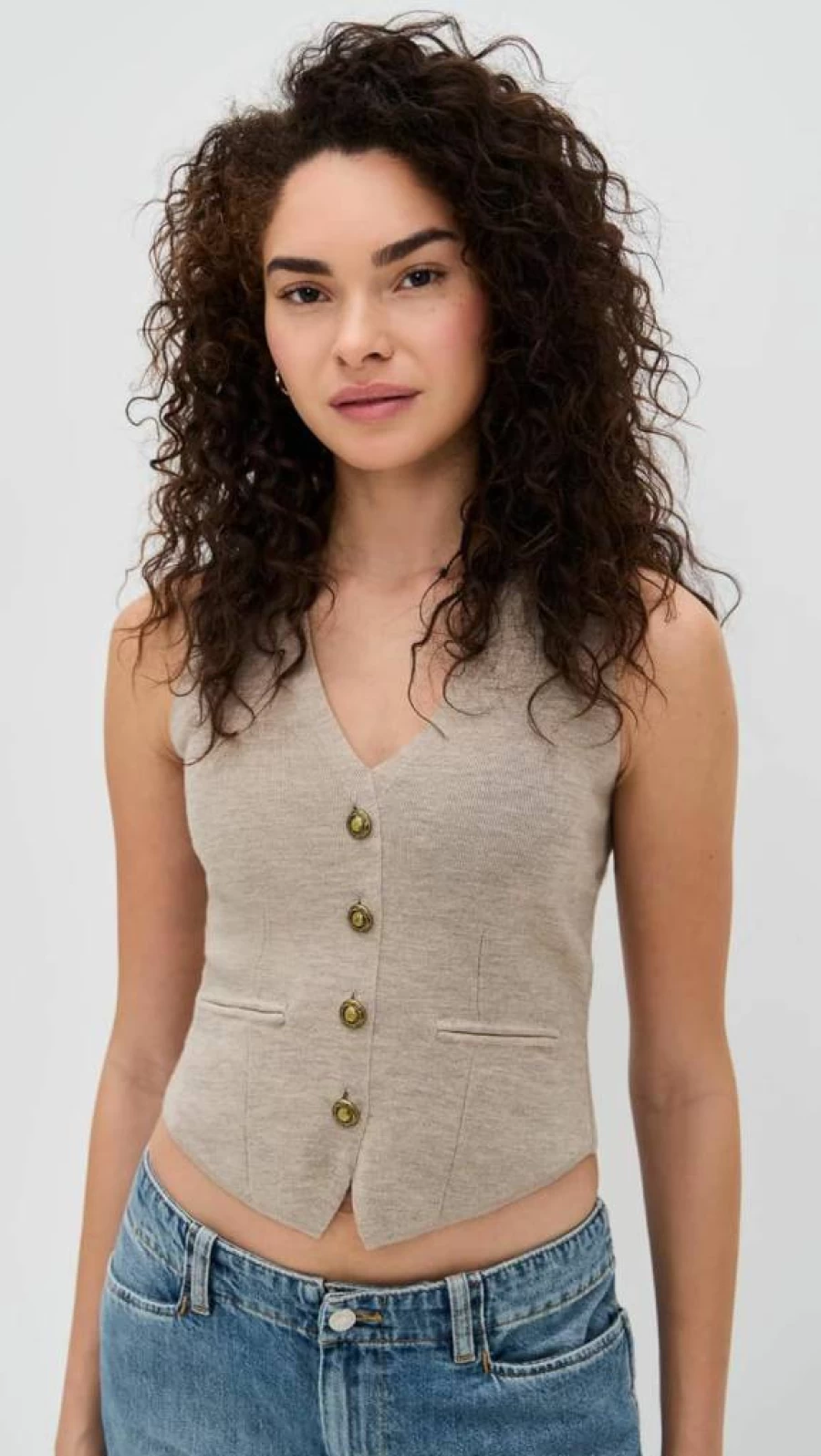 Rag & Bone Women's Essential Ribbed Scoop Neck Tank Top