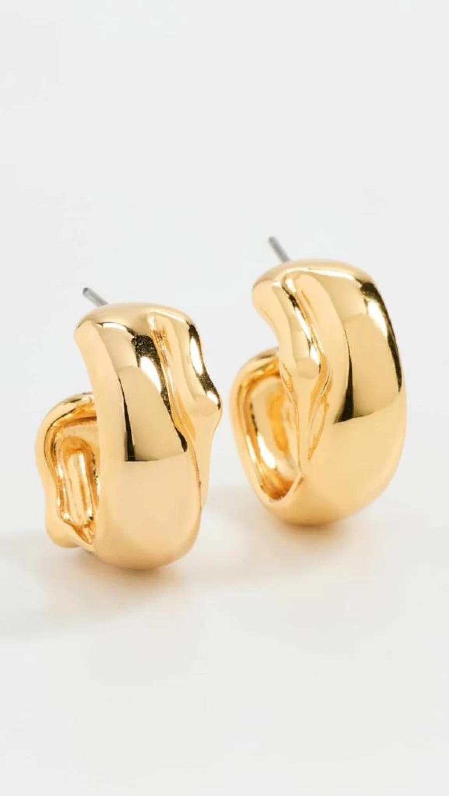 JENNY BIRD Esme Hoops for Women - Sterling Silver Huggie Earrings with Secure Closure