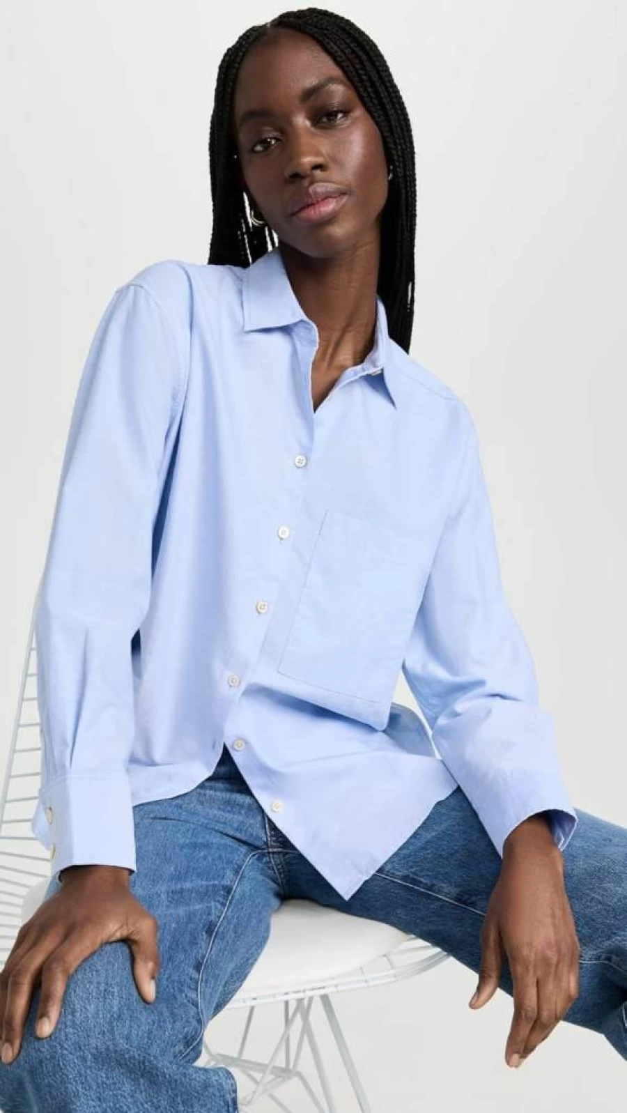 AYR Women's The Deep End Button Down Shirt - Stylish Casual Women's Top
