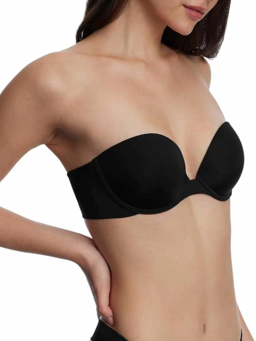 Skarlett Blue Women's Breathless Strapless Push-Up Bra - Plunge Neckline for Lift & Support | Style 329171