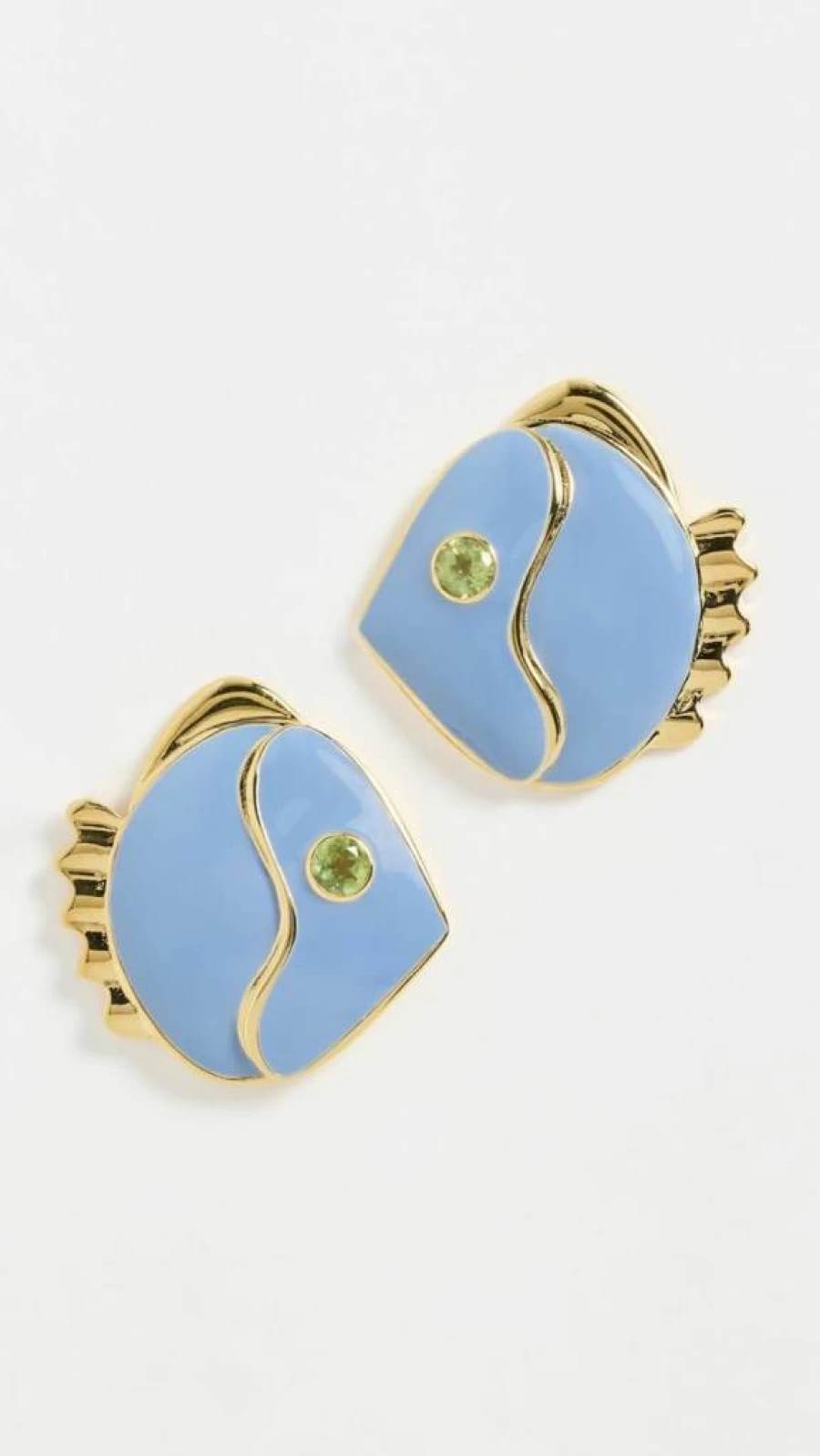 Lizzie Fortunato Women's Mikuni Stud Earrings in Periwinkle Blue - Handcrafted Jewelry